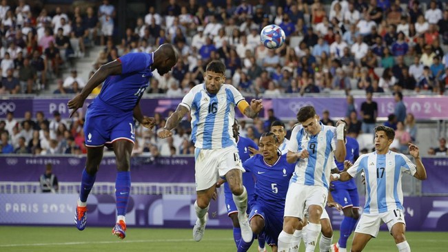 Prancis Melaju ke Semifinal Olimpiade 2024 Usai Kalahkan Argentina 1-0